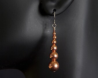 Earrings in Copper light and fun