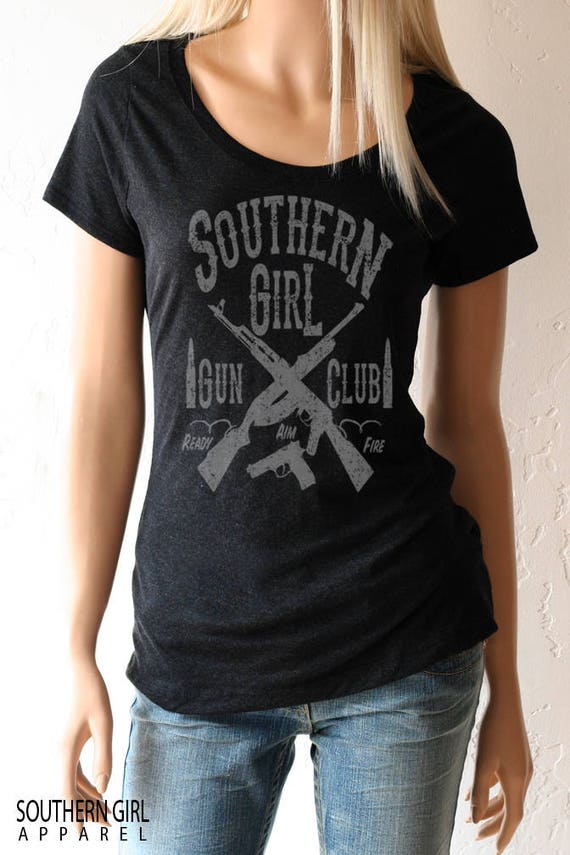 Gun TShirt. Southern Girl Gun Club TShirt. Gun Shirts.