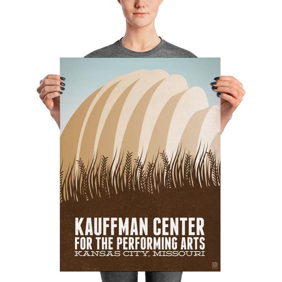 Kauffman Center Matte Litho Print