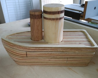 Handmade Wood Toy Boat