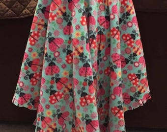 fleece carseat poncho blanket with or without hood