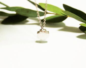 dainty sandy chubby cross necklace - delicate jewelry gift for her under 15 usd simple layering layered delicate everyday jewerly