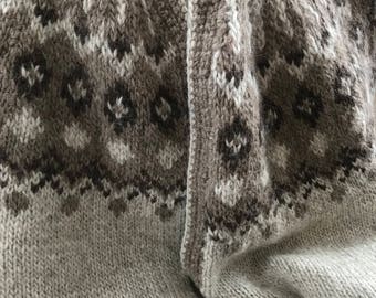 Hand knit Fair Isle Sweater