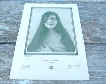 Vintage Antique 1920 French risque Actress /demi mondaines /recto/verso photographie /flapper Plus belle femme de France