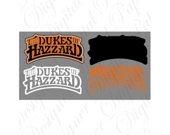 Hazzard SVG and Studio 3 Cut File Cutouts Files Logo Stencil for Silhouette Cricut Decal SVGS Decals Georgia Download Designs The Dukes of