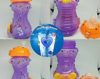 Kuma Orange and Purple Sippy