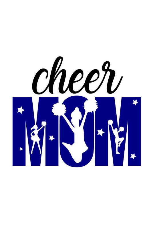 Cheer mom svg Mom svg cheerleader cutout svg file dxf