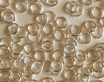 Silver 100 jump rings - 4mm