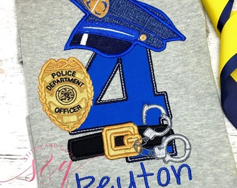 Police Birthday Party Shirt, Police officer, Police Birthday, Police shirt, Boy Birthday, Police Birthday Party, Birthday Party