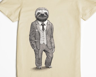 Sloth Shirt - Graphic Tee for Women - Women's Tshirt - Stylish Sloth T-shirt - Funny T-shirt - Animal Shirt