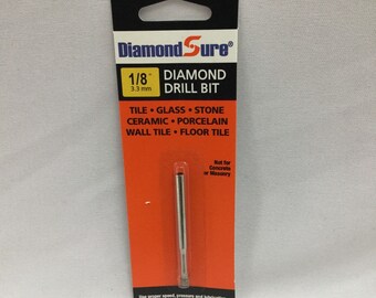 1/8 Inch, Diamond Coated Glass Drill Bit
