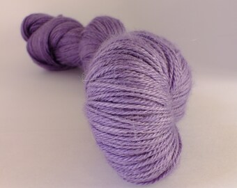 Hand dyed yarn, alpaca, silk and cashmere, naturally dyed, purple, WASCH/P/1