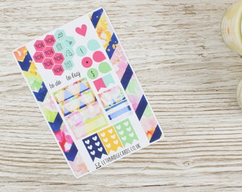 Flower Burst Pocket Weekly Kit; Vinyl Matt; Mini Kit; Pocket TN Kit; WO1P Kit; Planner Stickers; Pocket Filofax; Summer Kit