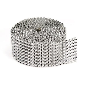 Bling on a Roll - Silver - 8 Row - 3mm x 2 yards