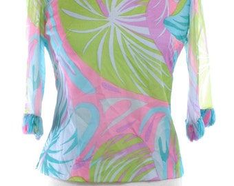 Vintage 1960's Psychedelic Blouse 10