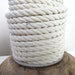 Thick Unbleached White Crepe Cord
