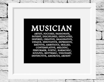 Music Quote, Music Print, Musician Definition, Music Teacher, Music Room Decor, Music Student, Music Art, Music Quote, Music Poster