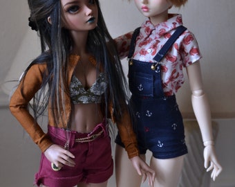 Anchor overalls for minifee bjd clothes (PREORDER)