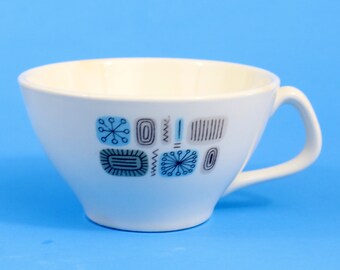 Canonsburg Temporama China Cup/Mug, Mid Century Atomic Starburst Vintage, EUC