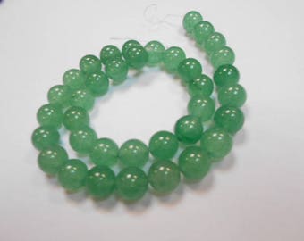 1 strand of 46 beads round 8 mm aventurine