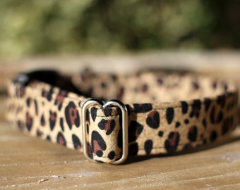 Leopard Collar | Female Dog Collar | Fabric Dog Collar | Pet Collar | Fall Dog Collar | Pet Collar | Girl Dog Collar | Dog Accessories