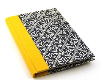 Address Book yellow blue, telephone book, contact list book, for office desk, graphic prints, gift for architects, gift idea for Birthday