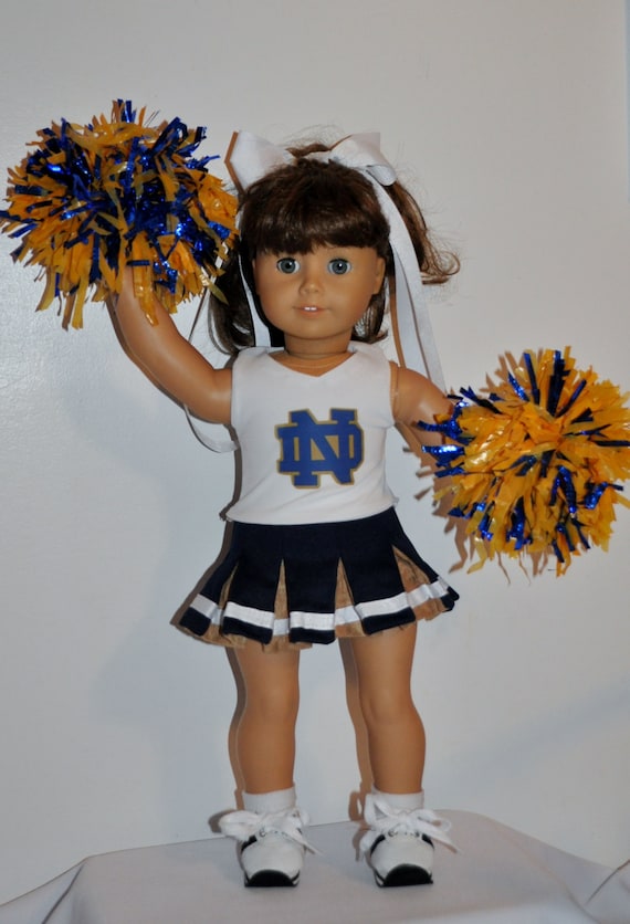 NOTRE DAME cheerleader outfit that fits AMERICAN girl dolls