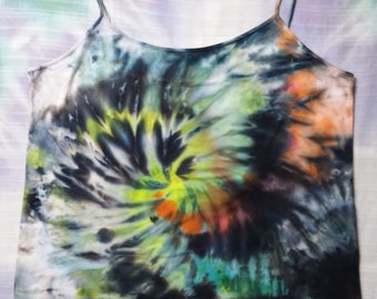 Plus Size Ladies 2X - 5X Tie Dye Summer Spaghetti Strap Tank Tops Size