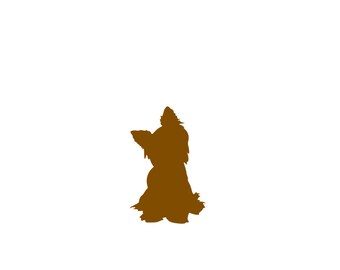 Yorkie SVG cutting file for Silhouette and Cricut