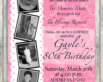 invitations for 80th birthday party