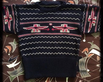 Vintage inspired T bird jumper