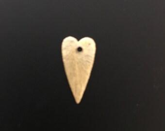 Pack of 15 pcs Gold Finish, E-coated, Brushed Finish, Heart Shape Connectors Size 15X7