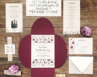DEPOSIT: Custom Wedding Invitations
