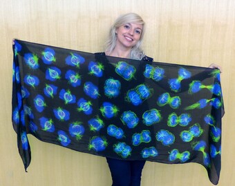Cell Division Science Scarf (Microscopy, Fashion, Science Art, Molecular Biology, Cells, Mitosis, Cytokinesis, DNA, STEM, Teacher, Gift)