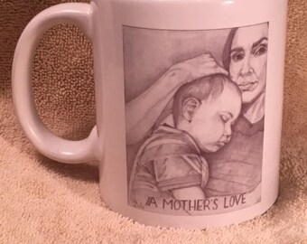 Mug with art, "A Mother's Love"