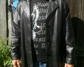 Black Leather jacket Size:XL