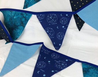 Celestial bunting flags