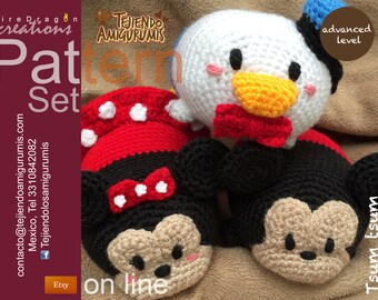 Set Pattern Tsum Tsum Mickey Donald & Minie