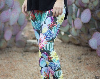 Cactus Leggings - adult and kids sizes, Arizona Leggings