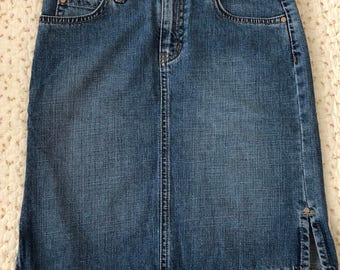 90's Mavi Jean Mini Skirt, Vintage Demin Skirt, Jean Skirt, Vintage Mini Skirt, Mavi Demin Skirt, 90's Denim Skirt