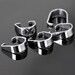 Stainless steel bails,pinch bail,modern bails,steel hooks,jewelry making supplies-findings-stainless steel findings-hooks-clasps,pinch clasp