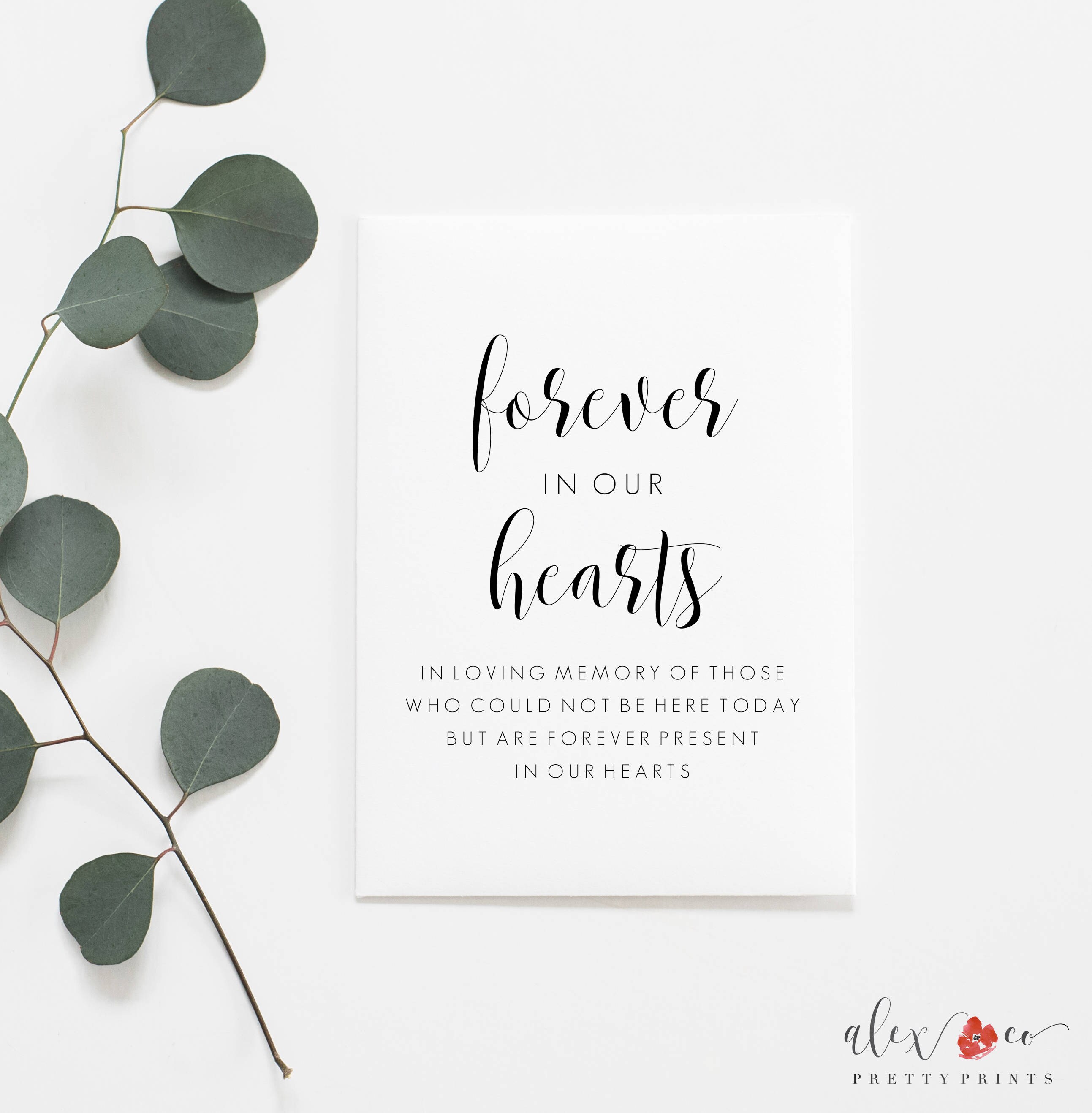 Forever In Our Hearts Sign. Forever In Our Hearts Printable.