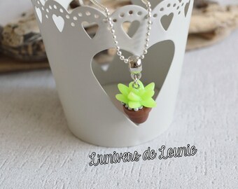 Succulent Cactus succulent necklace