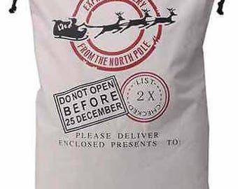 Personalized Santa Sack, canvas santa sack, santa sack, personalized, christmas bag, santa bag, canvas bag, canvas santa bag, santa, bag