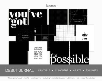 Printable - A5 Ext Weekly + Monthly planner