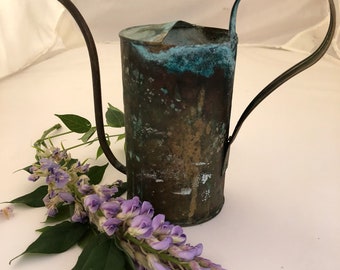 Vintage miniature copper watering can with the perfect patina!!!