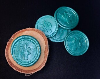 Cactus Wax Envelope Seals - pack of 5