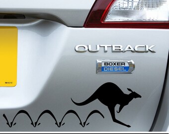 Kangaroo Subaru Outback Sticker for car truck window, laptop, Snowboard, door, anywhere!