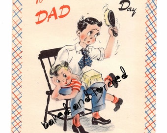 Vintage Buzza Father's Day Card Spank