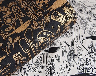 C+S Linen Canvas MAGIC FOREST fabric - 50cm